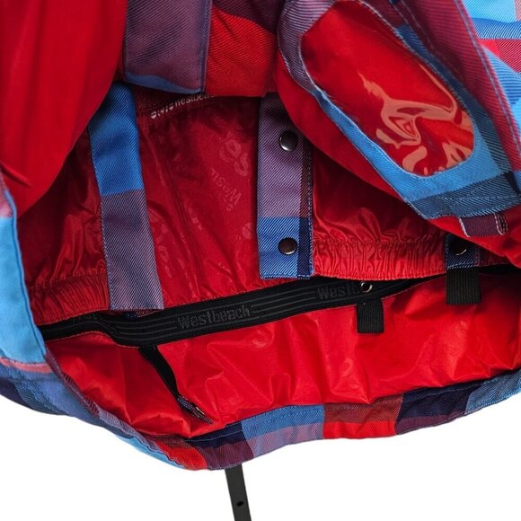 Westbeach Mens Snowboarding Jacket Size Small Plaid Skiing Winter Snow  West 49 - Picture 8 of 11